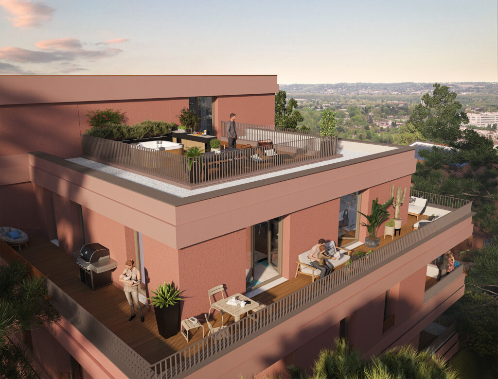 Appartement neuf Toulouse terrasse rooftop Eclisse Promotion
